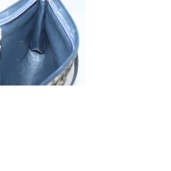 DIOR Trotter Canvas Shoulder Bag Navy Gold - Picture 12 of 12